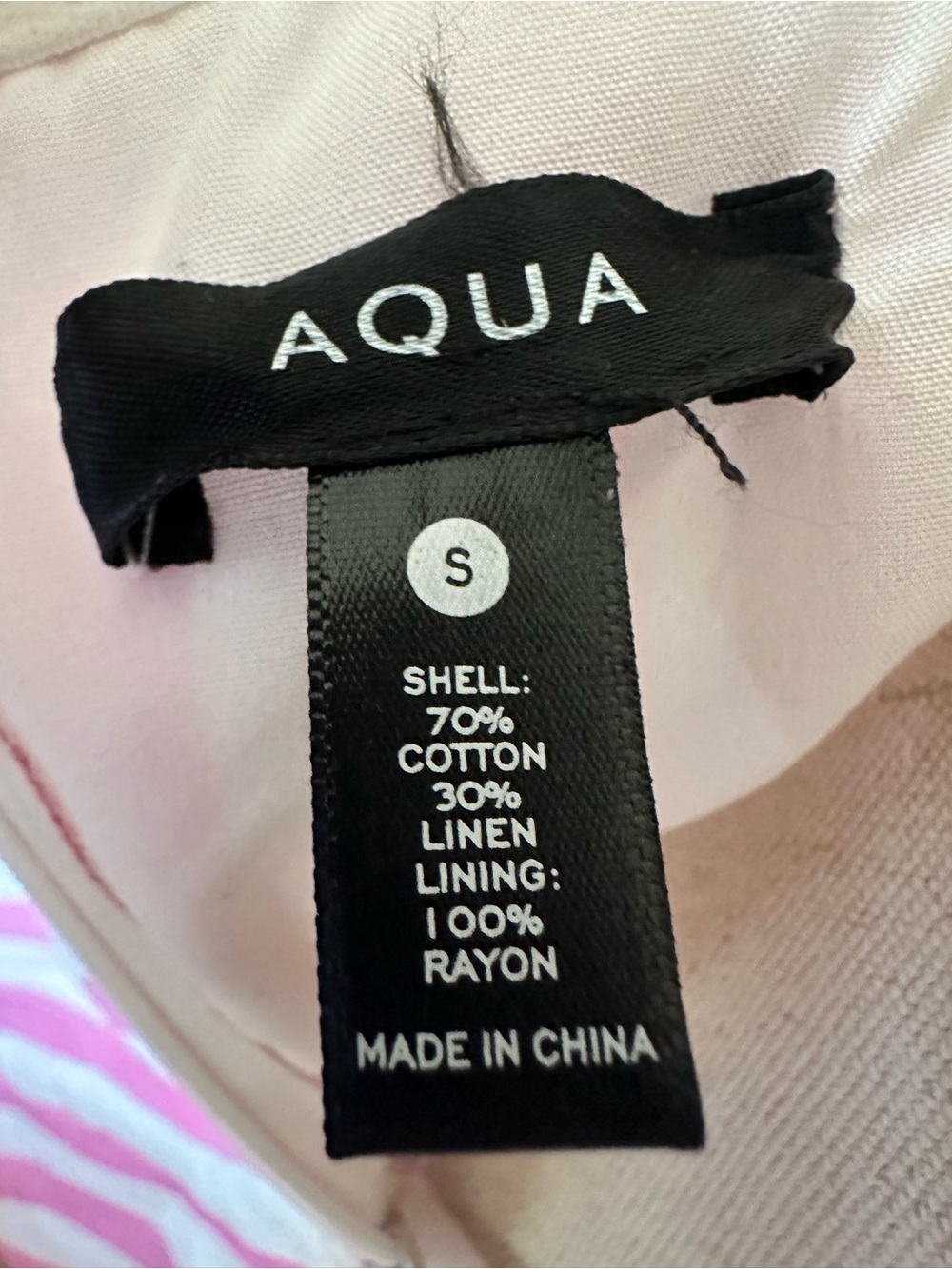 Aqua Pink and White Striped Strapless Maxi Dress - Picture 5 of 5